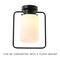 Hello Honey® Robert Stevenson Lighting Ezra Metal & Frosted Glass Convertible Ceiling Light